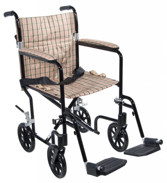 Drive Medical Flyweight Lightweight Transport Wheelchair
